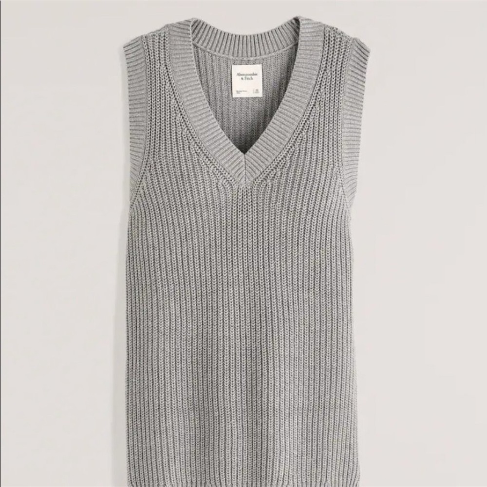 Abercrombie | Sweater Vest Mini Dress | Grey XS